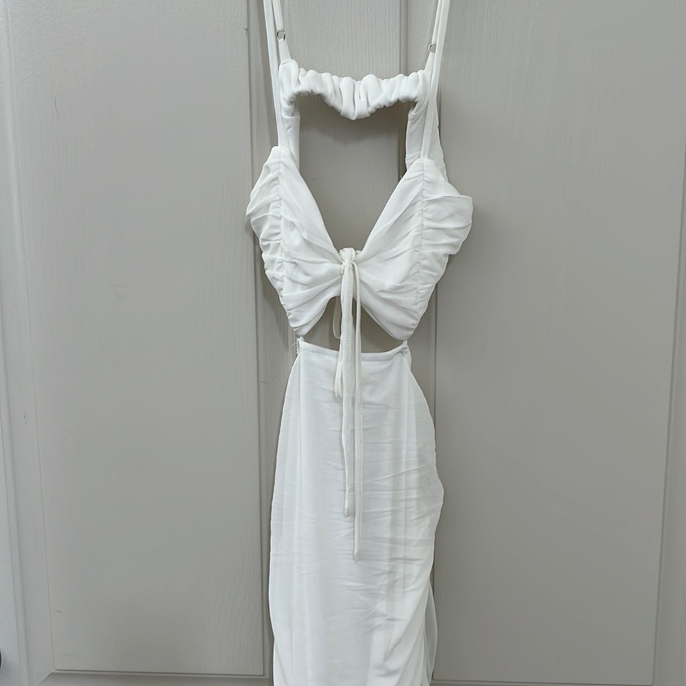 White midi dress!
